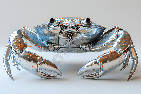 三眼蟹银色闪亮之蟹设计图片