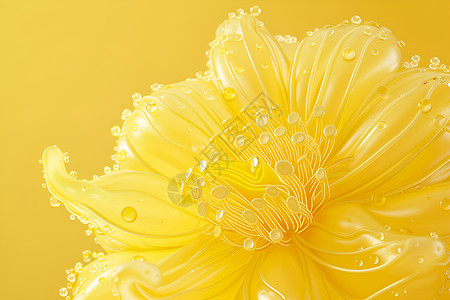 漂亮的黄色花朵背景图片