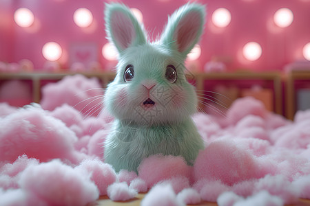 可爱的兔子背景图片