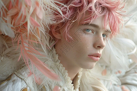 粉色发型王子背景图片