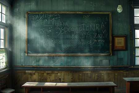 教室黑板的近景照片高清图片