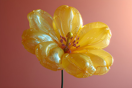 明黄色塑料花朵背景图片
