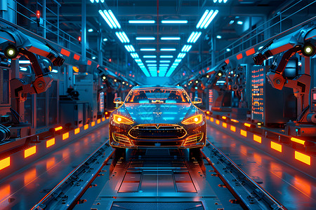 生产工厂智能汽车生产设计图片