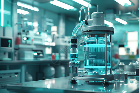 医学与科学实验室里的科技与创新背景