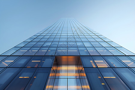 现代办公楼现代玻璃建筑高清图片