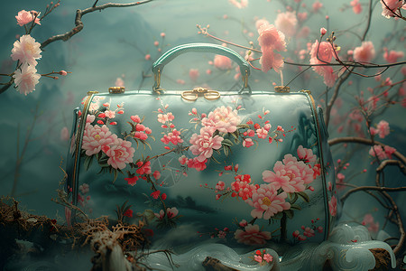 女包夢幻中国风手提包设计图片