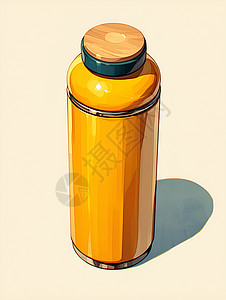 柠檬黄色热水壶背景图片