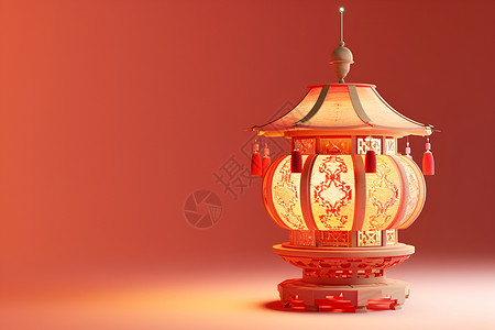 五彩缤纷的中国灯笼背景图片