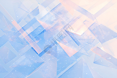 冰晶立方的幻影背景图片