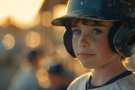 少年棒球手背景图片