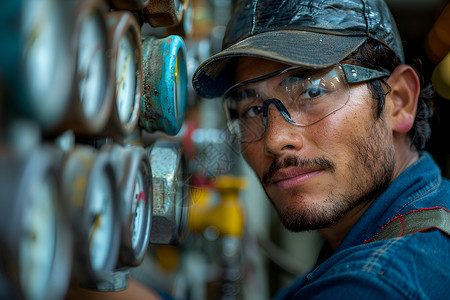 水电工人男人水电工高清图片