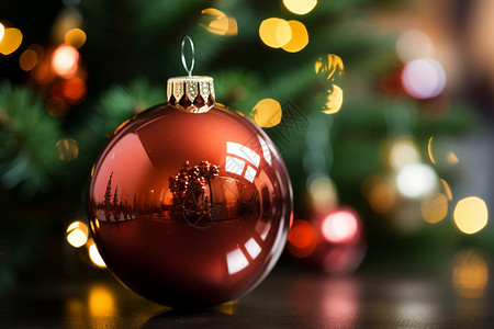 圣诞树装饰背景图片