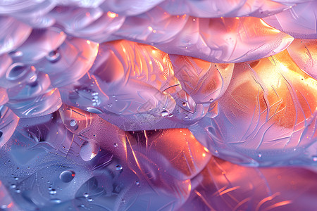 水滴与紫色背景背景图片