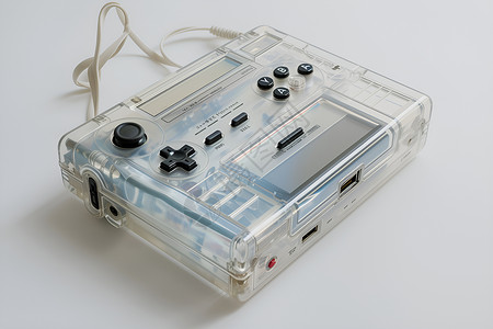透明外壳的游戏机背景图片