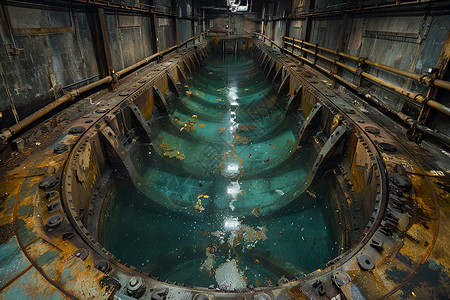 水处理厂的巨大规模高清图片