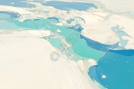 设计的冰川插图背景图片