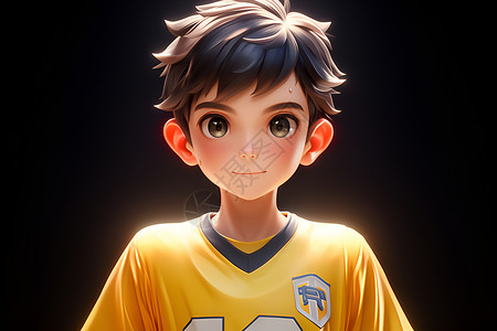 足球少年背景图片