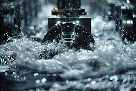 水中的机器机械底纹高清图片