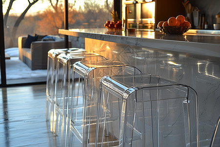 透明凳子素材透明气凳子背景