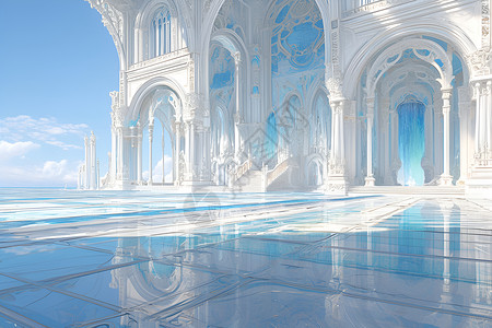 迷幻宫殿背景图片