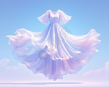 仙气飘飘的裙子背景图片