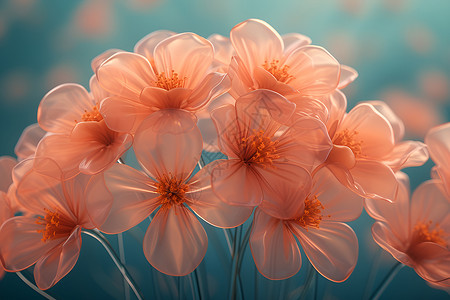 粉红花束背景图片