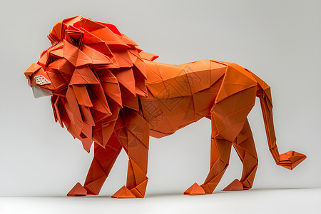 发艺造型纸艺可爱狮子设计图片