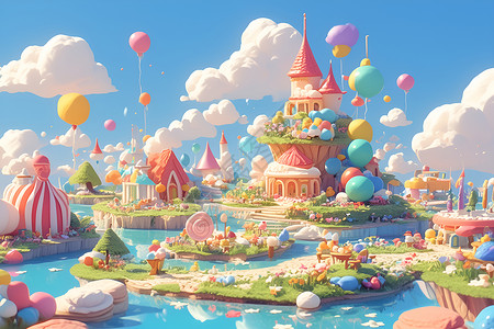 奇幻世界的乐园背景图片