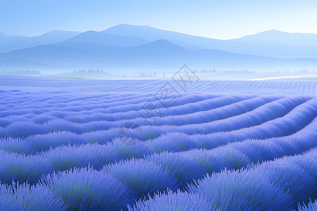 紫色的薰衣草背景图片