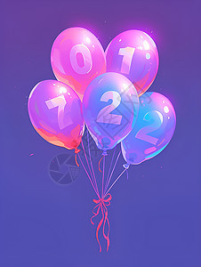 气球上的数字背景图片