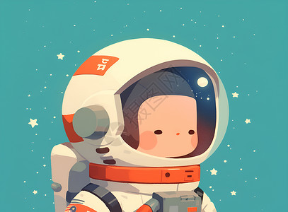 一个宇航员背景图片