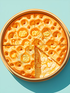 莲蓉双黄月饼美味多样的莲蓉糕点插画