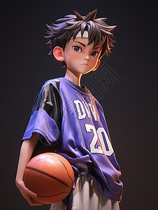 拿着篮球的男孩拿着篮球的少年插画