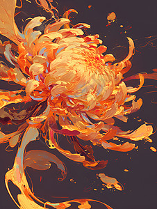 绽放的菊花背景图片