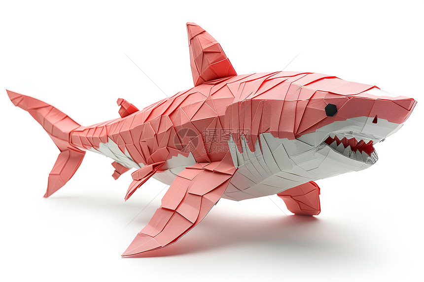 可爱的三维纸鲨鱼图片