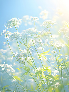 素雅花田背景图片