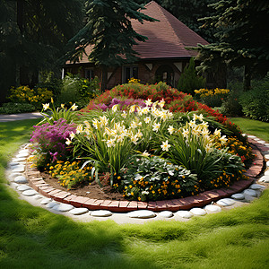梦幻花园背景图片