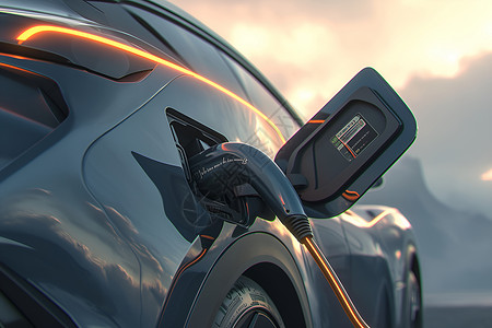 汽车线条科技未来的能源车辆背景