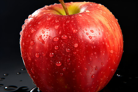 一颗红苹果背景图片