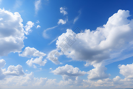 夏日的云朵背景图片