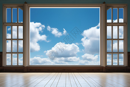 窗外的天空窗外的云朵设计图片