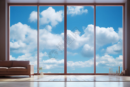 窗户视角天空视角的现代居所设计图片