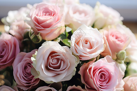 美丽的玫瑰花束背景图片