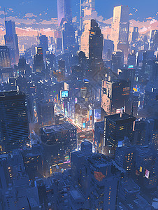 未来都市背景图片