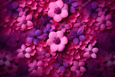 紫色的花海背景图片
