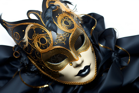 化妆舞会的面具背景图片