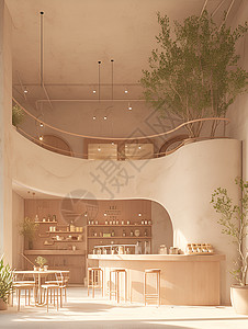 咖啡店装修装修简约现代的饮料店设计图片