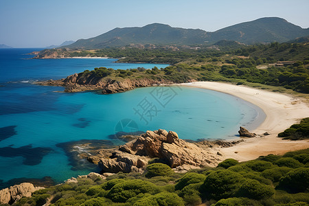 碧海蓝天艳遇美丽的海岸线背景