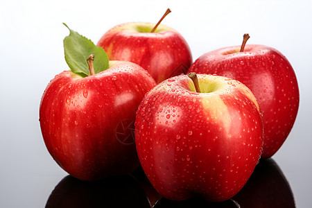 红色的苹果背景图片