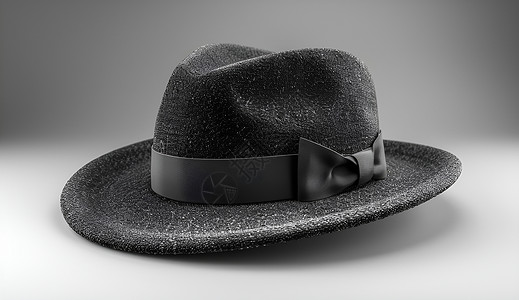 素描风格的灰色帽子背景